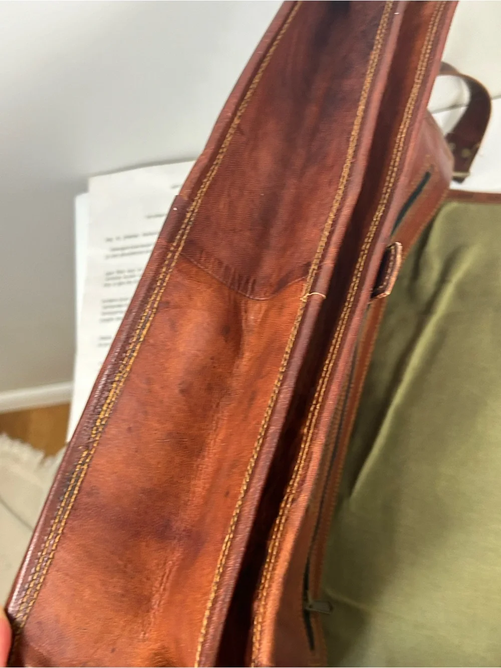 Komal’s Passion Genuine Leather Messenger Bag Briefcase Satchel Laptop Travel